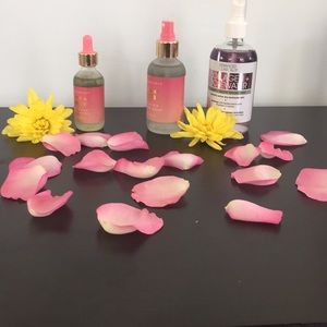 Priming oil ,setting spray,collagen rose water